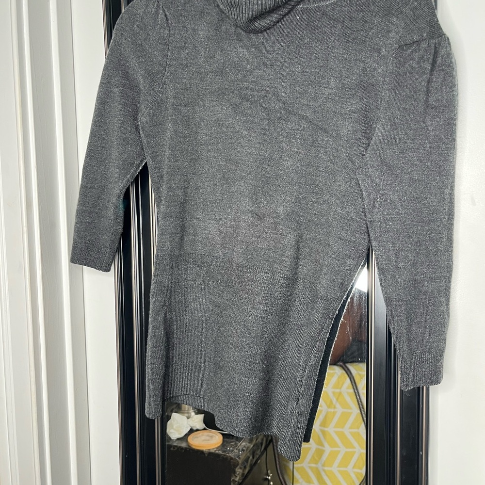 French Connection Charcoal Cowl Neck Sweater